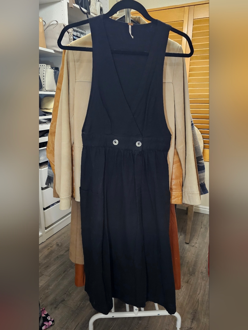 Free People Black Wrap Dress. Size XS. - Picture 5 of 9